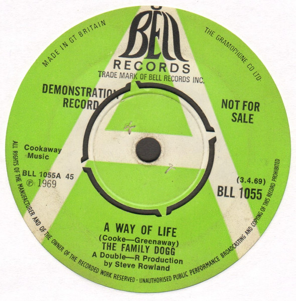 The Family Dogg* - A Way Of Life (7", S/Sided, Single, Promo, 4 P)
