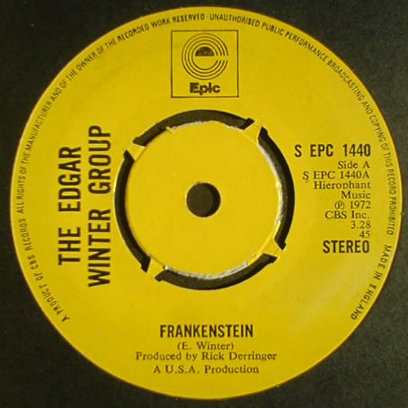The Edgar Winter Group - Frankenstein (7", Single, Pus)