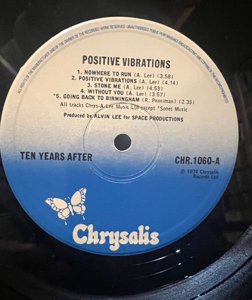 Ten Years After - Positive Vibrations (LP, Album, RE, Blu)