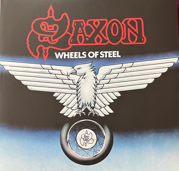 Saxon - Wheels Of Steel (LP, Album, RE, Red + LP, RE, Blu + RSD, Exp)