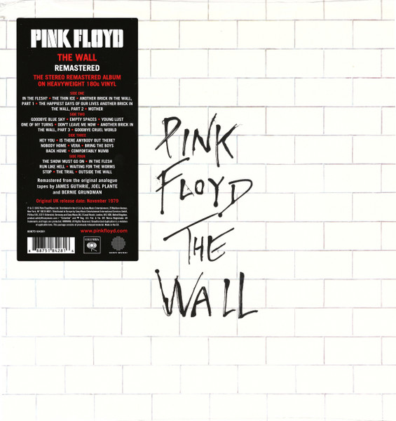 Pink Floyd - The Wall (2xLP, Album, RE, RM, RP, 180)