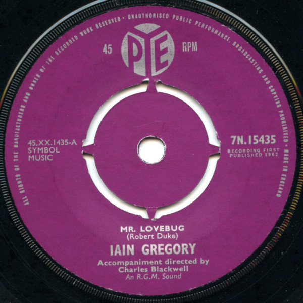 Iain Gregory - Mr. Lovebug (7")