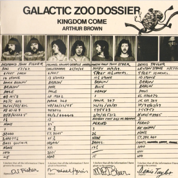 Arthur Brown's Kingdom Come - Galactic Zoo Dossier (CD, RE, RM)