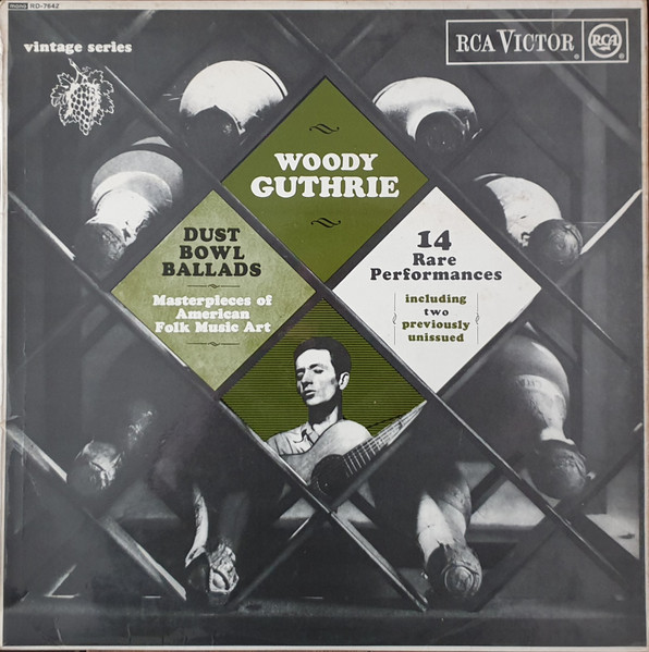 Woody Guthrie - Dust Bowl Ballads (Masterpieces Of American Folk Music Art)  (LP, Comp, Mono, RE, RP)