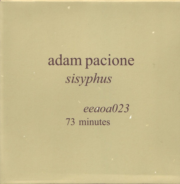Adam Pacione - Sisyphus (CD, Album)