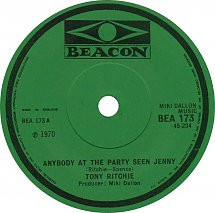Tony Ritchie - Anybody At The Party Seen Jenny (7", Single, RE)