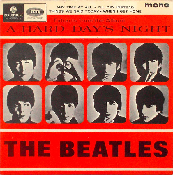 The Beatles - Extracts From The Album A Hard Day's Night (7", EP, Mono, RP)