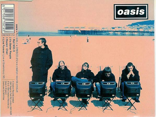Oasis (2) - Roll With It (CD, Single, Promo)