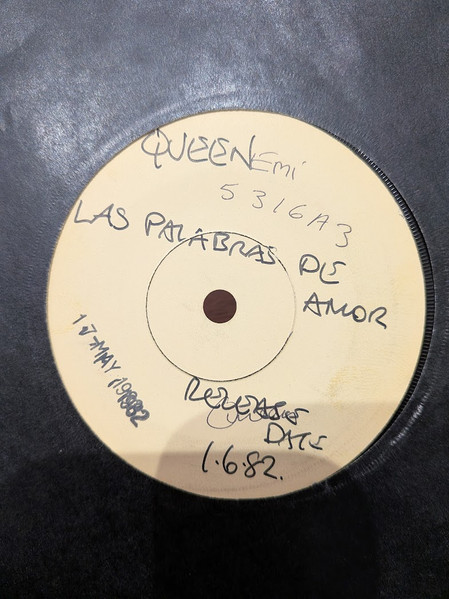 Queen - Las Palabras De Amor (The Words Of Love) (7", Single, TP, Sin)