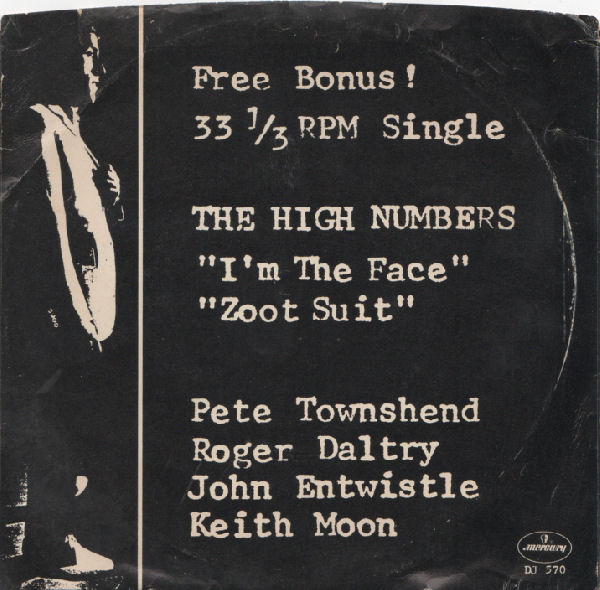 The High Numbers - I'm The Face (7", Promo)