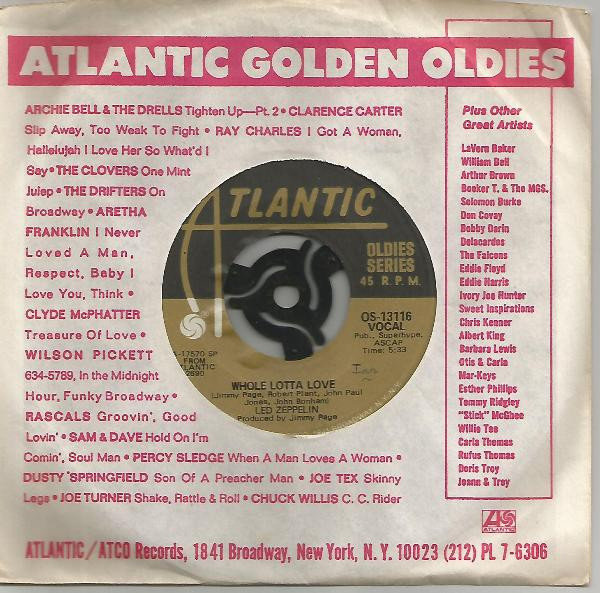 Led Zeppelin - Whole Lotta Love / Living Loving Maid (She's Just A Woman) (7", Single, RE)