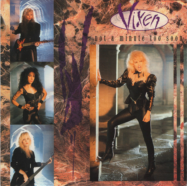 Vixen (2) - Not A Minute Too Soon (7", Single, Inj)