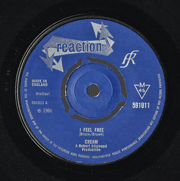 Cream (2) - I Feel Free (7", Single, Mono)