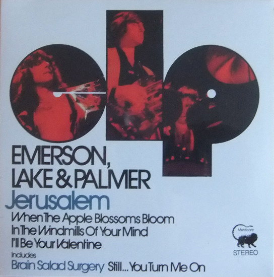 Emerson, Lake & Palmer - Jerusalem (7", RSD, Single, Ltd, Num, RE)
