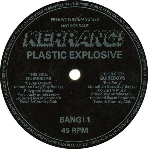 Quireboys* - Seven O'clock / Sex Party (Flexi, 7")