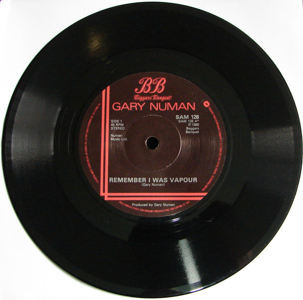 Gary Numan - Remember I Was Vapour (7", Single, MP)