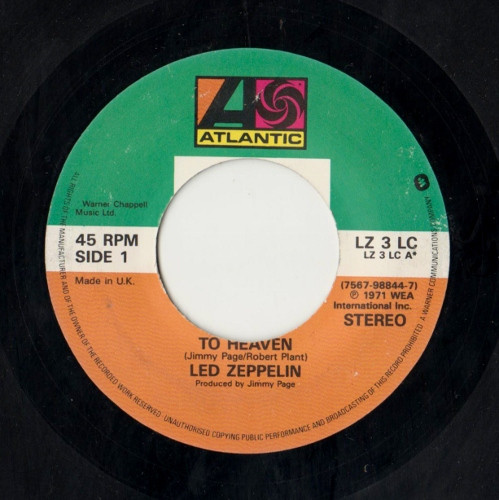 Led Zeppelin - Stairway To Heaven / Whole Lotta Love (7", Single, Jukebox)