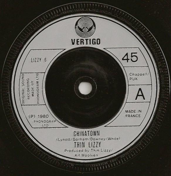 Thin Lizzy - Chinatown (7", Single, Sma)