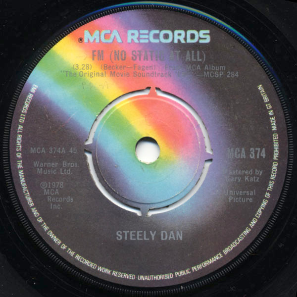 Steely Dan - FM (No Static At All) (7", Single, Com)