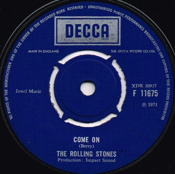 The Rolling Stones - Come On (7", Single, RE)