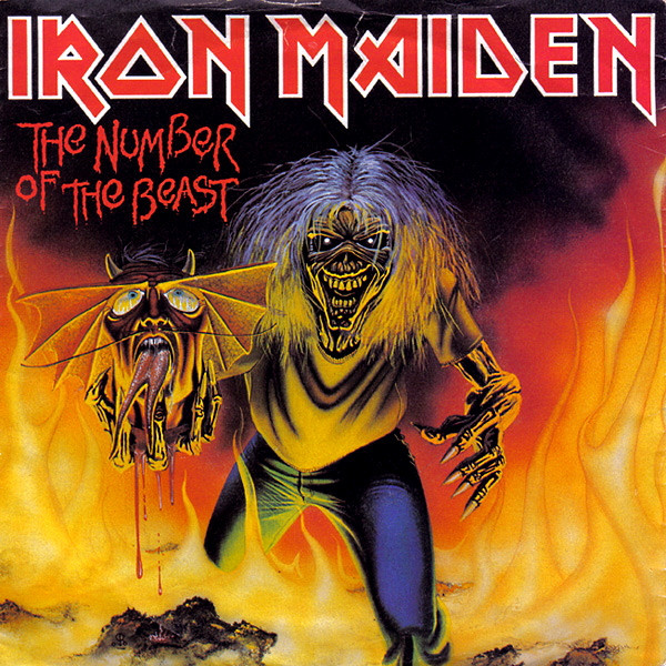 Iron Maiden - The Number Of The Beast (7", Single, Ltd, Red)