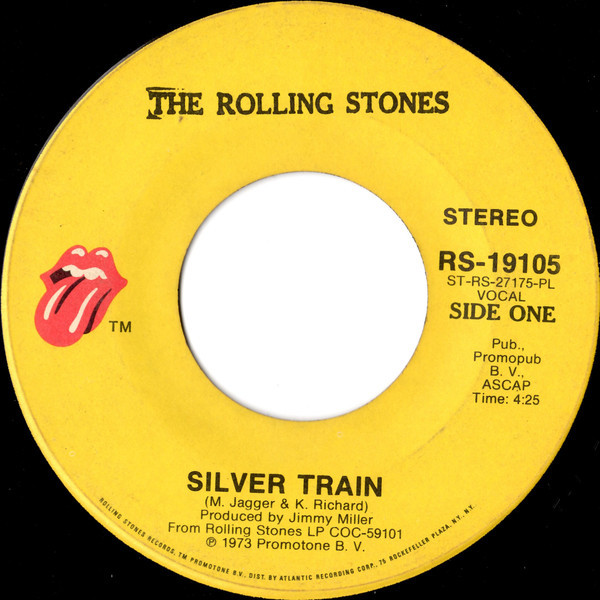The Rolling Stones - Silver Train / Angie (7", Single, Pla)