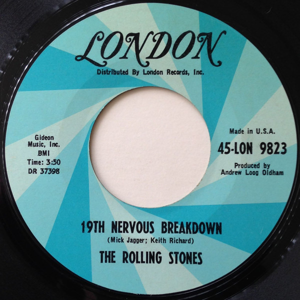 The Rolling Stones - 19th Nervous Breakdown (7", Single, Styrene)
