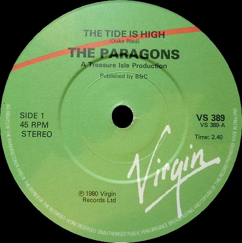 The Paragons / U-Roy - The Tide Is High (7")