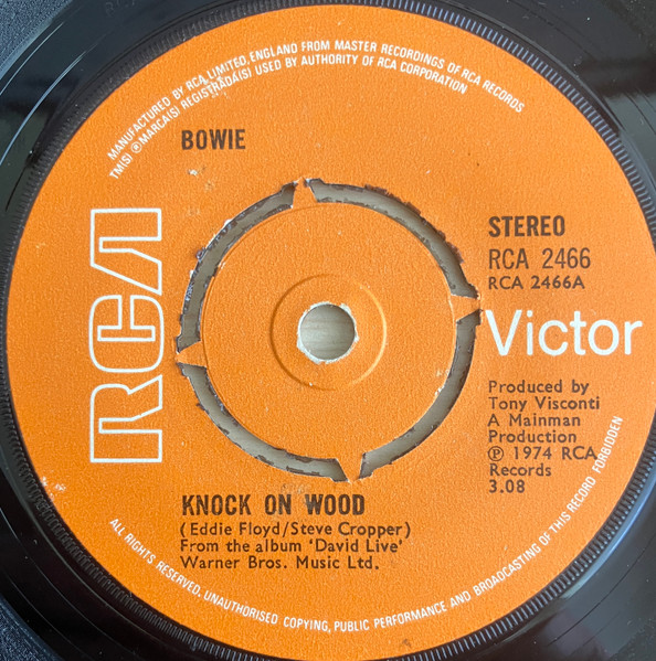 Bowie* - Knock On Wood (7", Single, Pus)