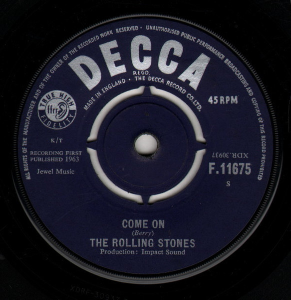 The Rolling Stones - Come On (7", Single, RP)