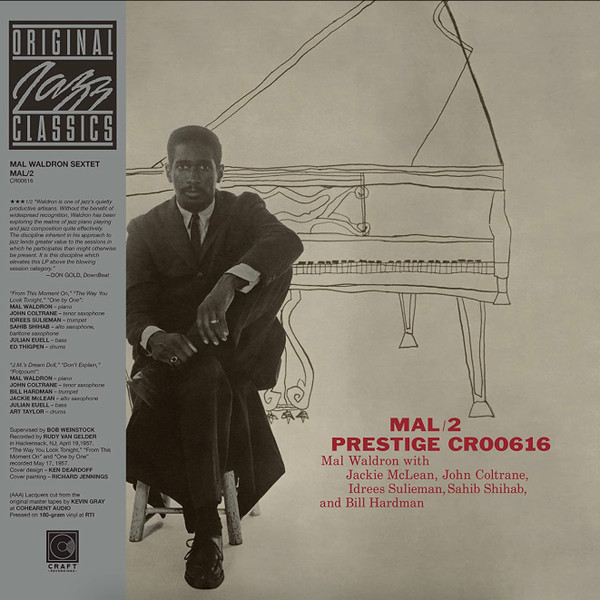 Mal Waldron With Jackie McLean, John Coltrane, Idrees Sulieman, Sahib Shihab And Bill Hardman - Mal/2 (LP, Album, Mono, RE, 180)