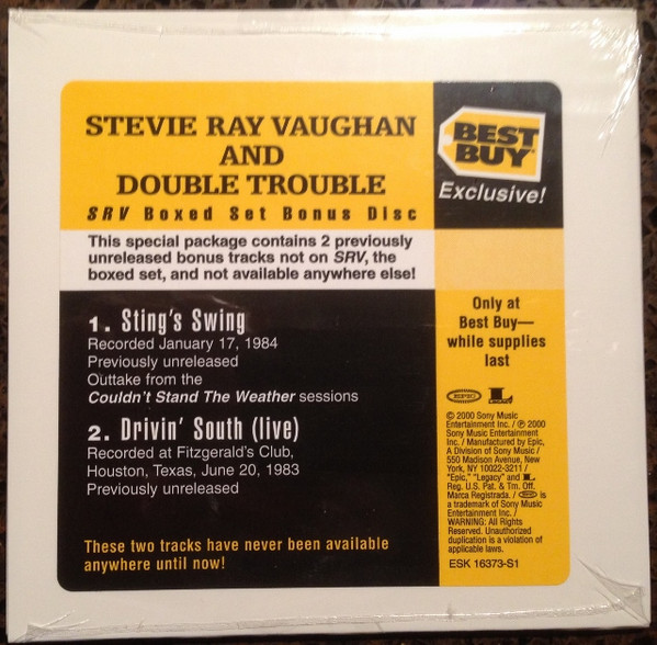 Stevie Ray Vaughan & Double Trouble - S.R.V. Bonus Disc (CD, Single)