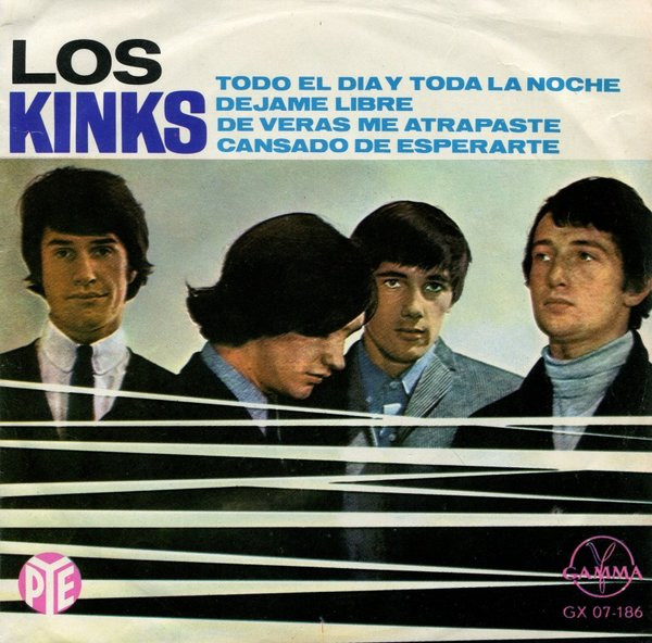 Los Kinks* - Los Kinks (7", EP, Blu)