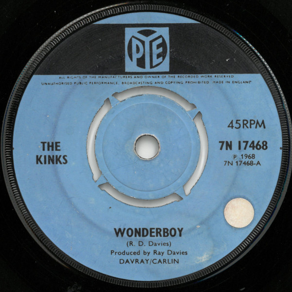 The Kinks - Wonderboy (7", Single, Mono)