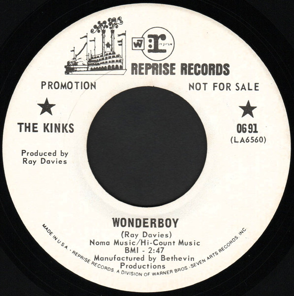 The Kinks - Wonderboy (7", Promo)