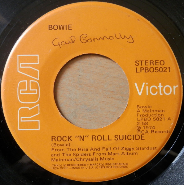 Bowie* - Rock 'N' Roll Suicide (7", Single, US )